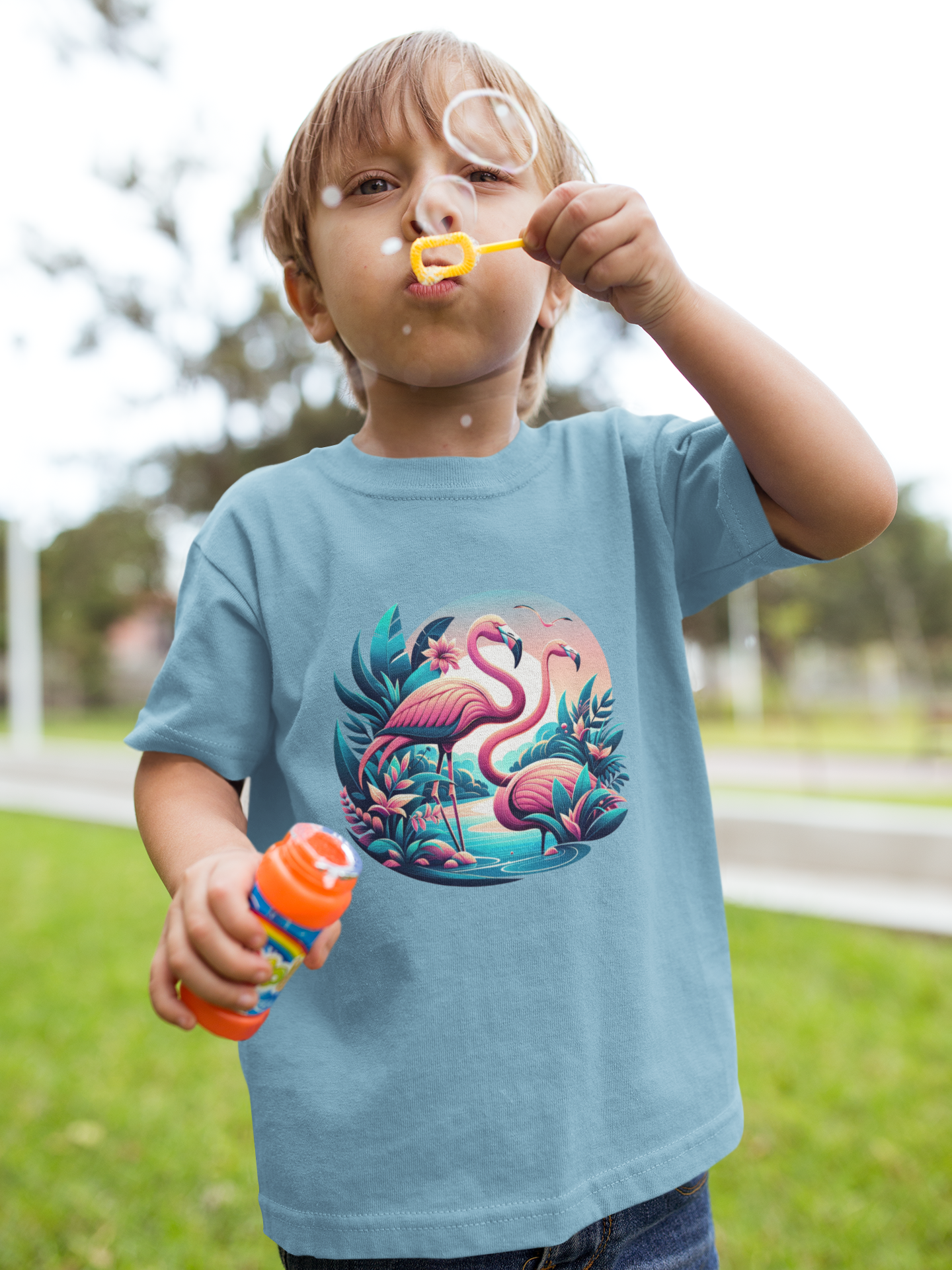 Flamingos - Mini Creator 2.0 Kids T-Shirt SK