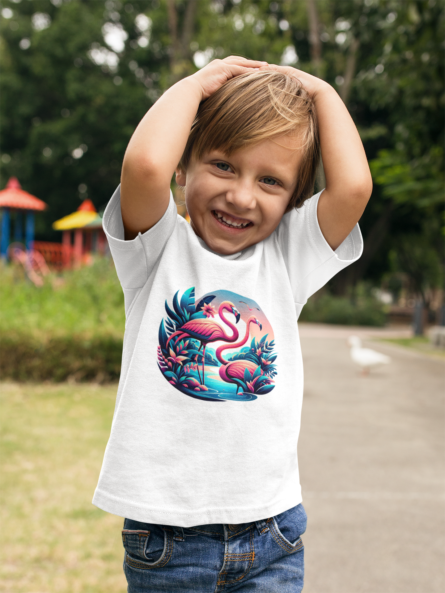 Flamingos - Mini Creator 2.0 Kids T-Shirt SK