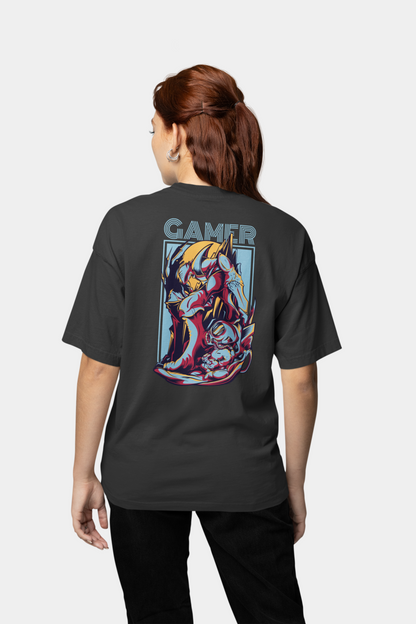 GAMER Warrior Streetwear Backprint - Freestyler Bio Oversized Unisex T-Shirt Erwachsene SH