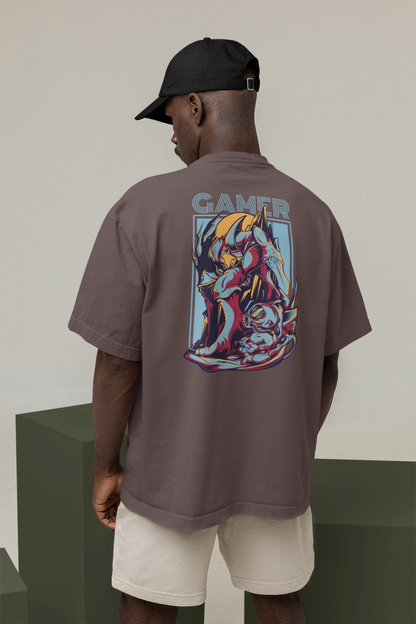 GAMER Warrior Streetwear Backprint - Freestyler Bio Oversized Unisex T-Shirt Erwachsene SH