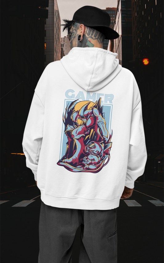 GAMER Warrior Streetwear - Slammer Bio Oversized Unisex Hoodie Erwachsenen SH