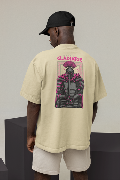 GLADIATOR Warrior Streetwear Backprint - Freestyler Bio Oversized Unisex T-Shirt Erwachsene SH