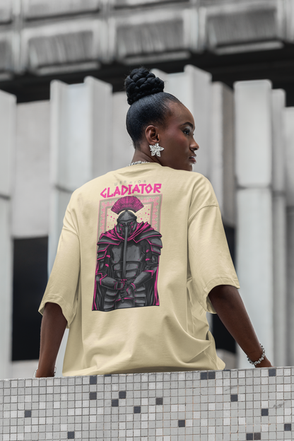 GLADIATOR Warrior Streetwear Backprint - Freestyler Bio Oversized Unisex T-Shirt Erwachsene SH