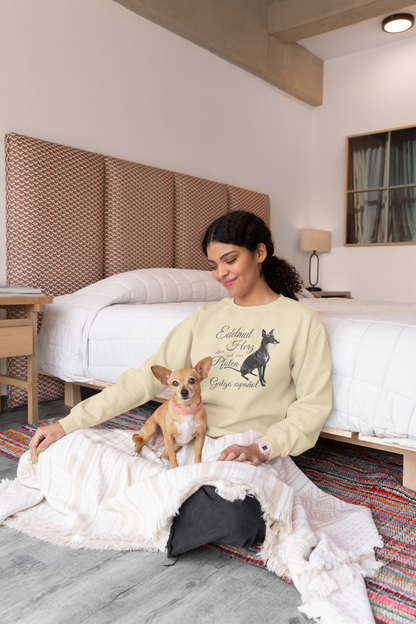Galgo Espanol Edelmut Herz alles auf vier Pfoten Front - Unisex Erwachsenen Bio Changer Sweatshirt SH  - Changer Sweatshirt 2.0 ST/ST