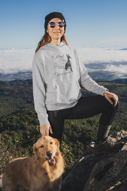 Galgo Espanol Edelmut Herz alles auf vier Pfoten Front - Unisex Erwachsenen Bio Organic Cruiser Hoodie SH  - Unisex Organic Hoodie 2.0 ST/ST