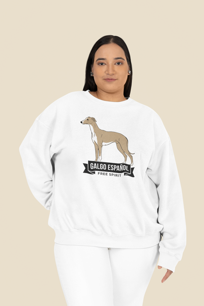 Galgo Espanol Free Spirit Front- Unisex Erwachsenen Bio Changer Sweatshirt ST/ST SH