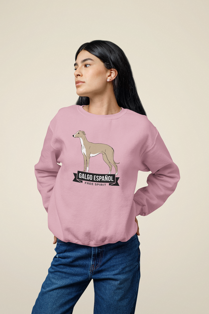 Galgo Espanol Free Spirit Front- Unisex Erwachsenen Bio Changer Sweatshirt ST/ST SH