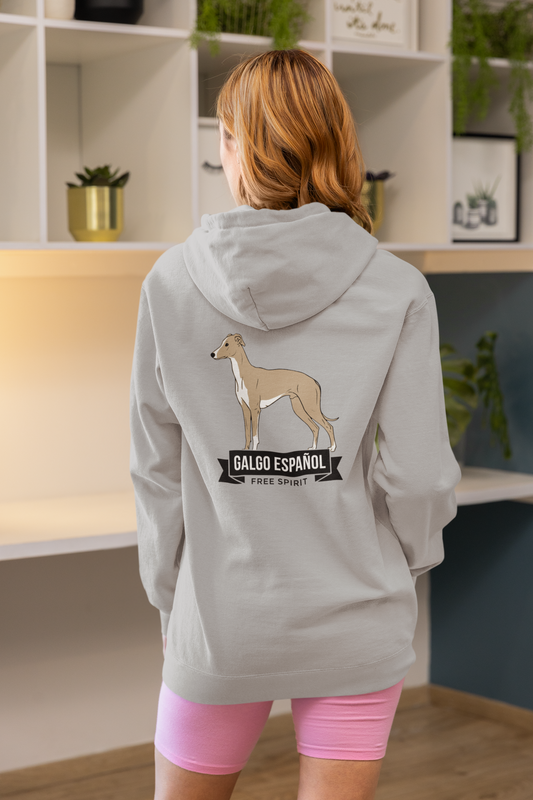 Galgo Espanol Free Spirit Back - Damen Hoodie SH