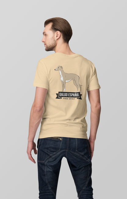 Galgo Espanol Free Spirit Backside - Unisex Erwachsenen Bio Creator T-Shirt ST/ST SH