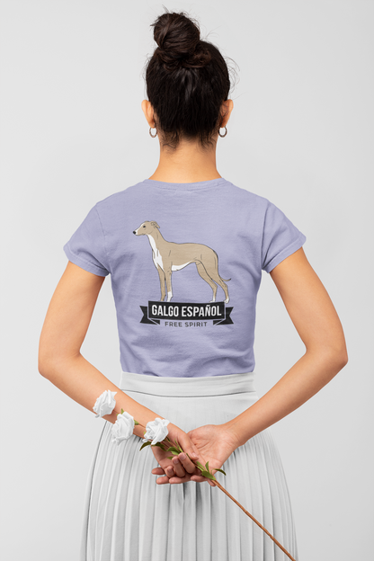 Galgo Espanol Free Spirit Backside - Unisex Erwachsenen Bio Creator T-Shirt ST/ST SH