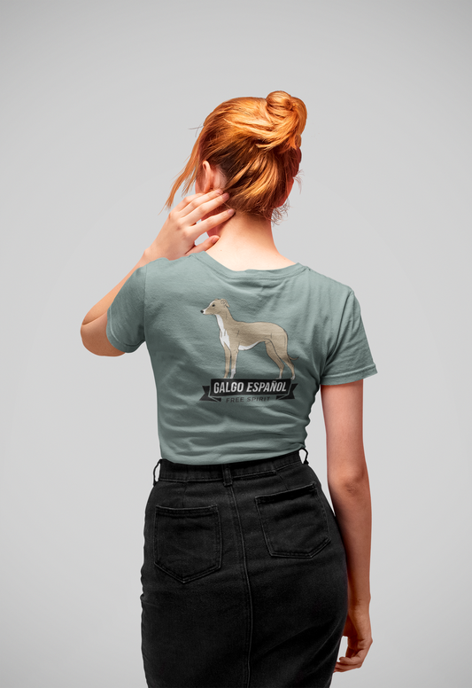 Galgo Espanol Free Spirit - Damen Muser T-Shirt SH  - Damen Premium Organic Shirt
