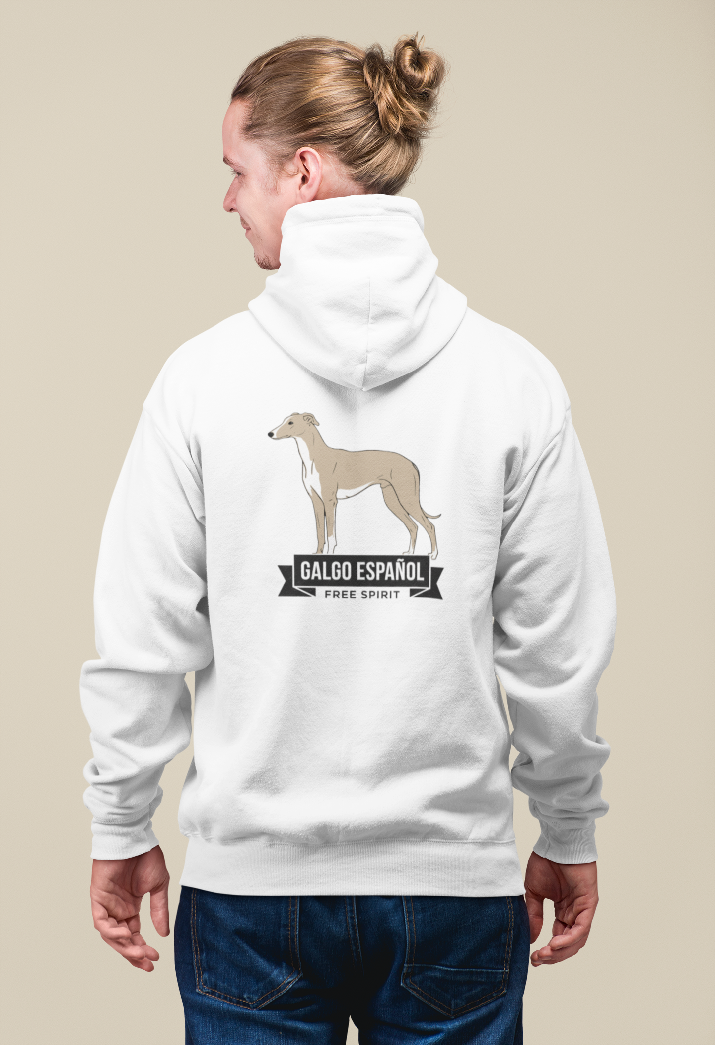 Galgo Espanol Free Spirit - Unisex Erwachsenen Bio Organic Cruiser Hoodie 2.0 ST/ST