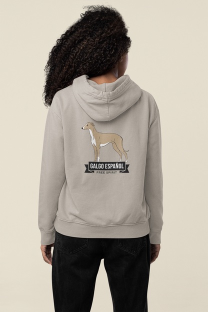 Galgo Espanol Free Spirit - Unisex Erwachsenen Bio Organic Cruiser Hoodie 2.0 ST/ST