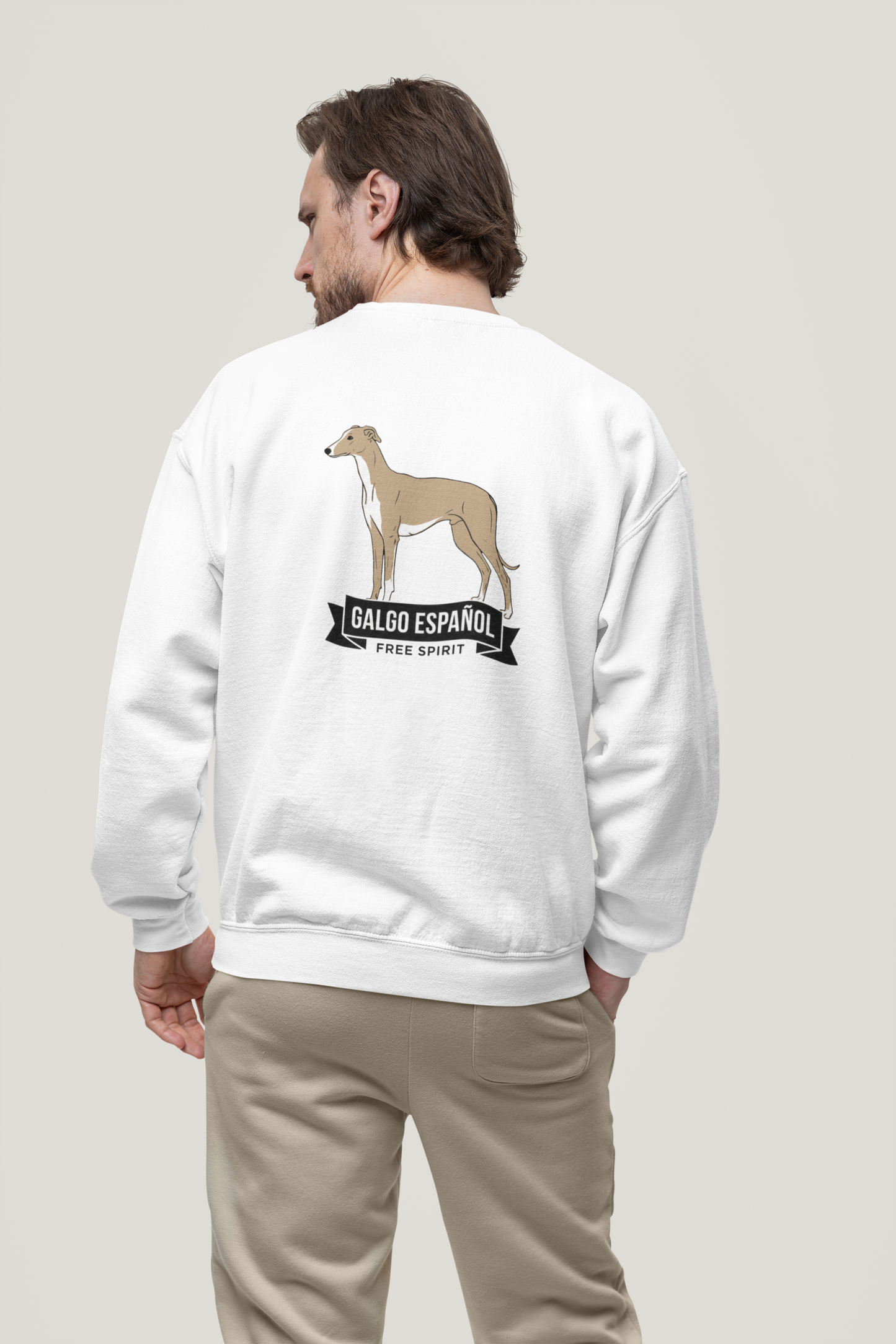 Galgo Espanol Free Spirit beidseitiger Druck - Unisex Erwachsenen Bio Changer Sweatshirt ST/ST SH