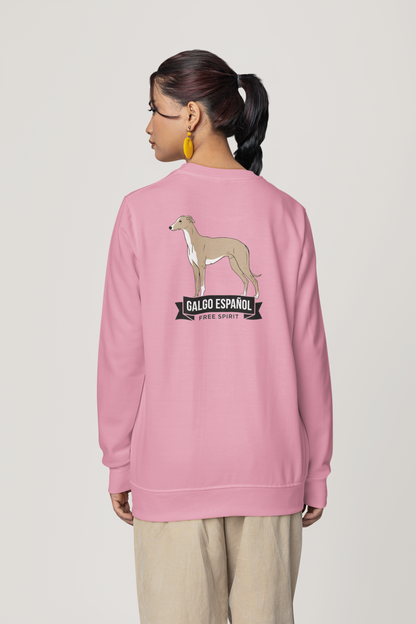Galgo Espanol Free Spirit beidseitiger Druck - Unisex Erwachsenen Bio Changer Sweatshirt ST/ST SH