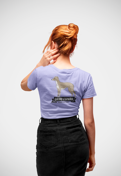 Galgo Espanol Free Spirit beidseitiger Druck -  Damen Muser Premium Organic Shirt SH