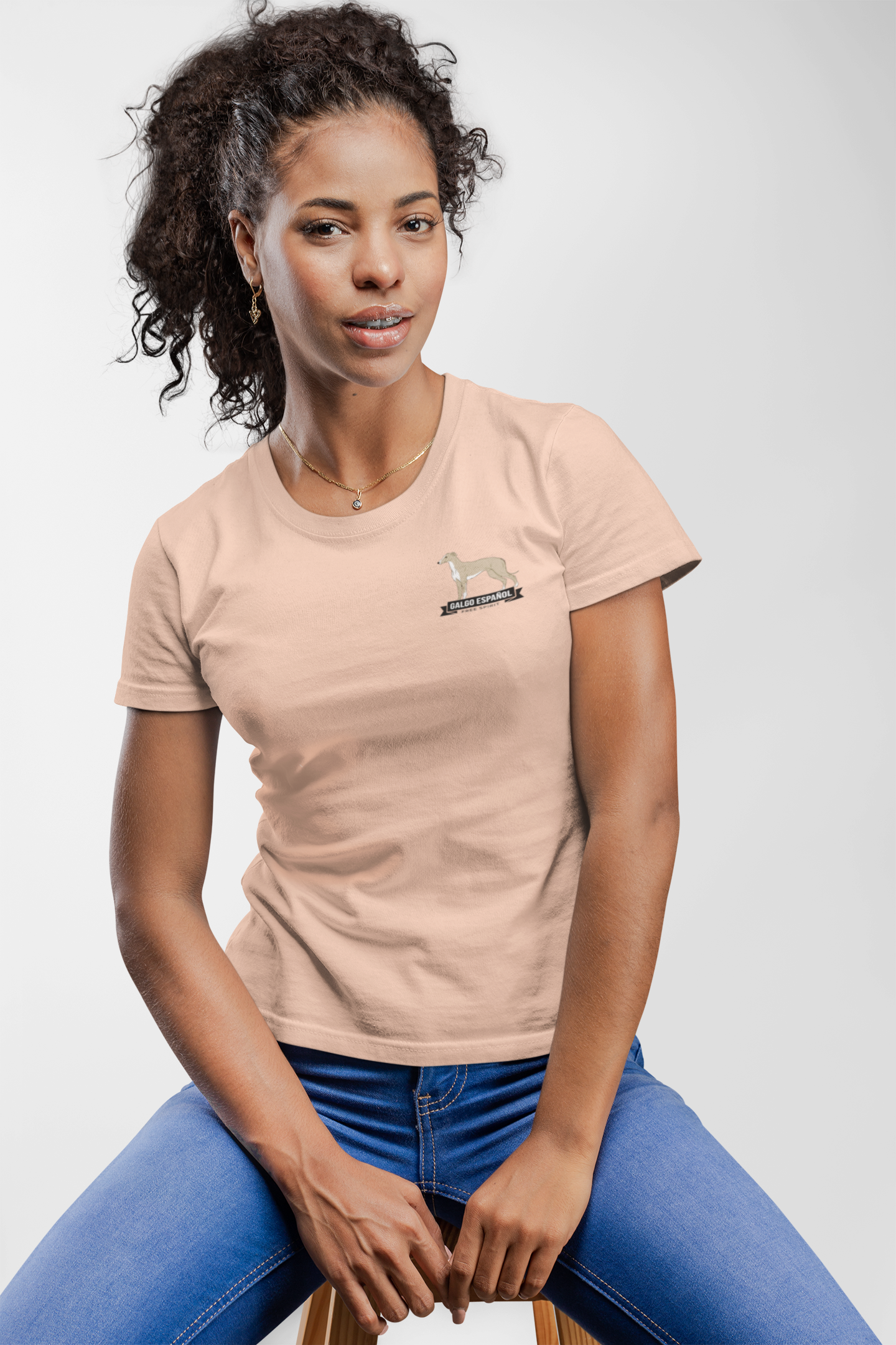 Galgo Espanol Free Spirit beidseitiger Druck -  Damen Muser Premium Organic Shirt SH