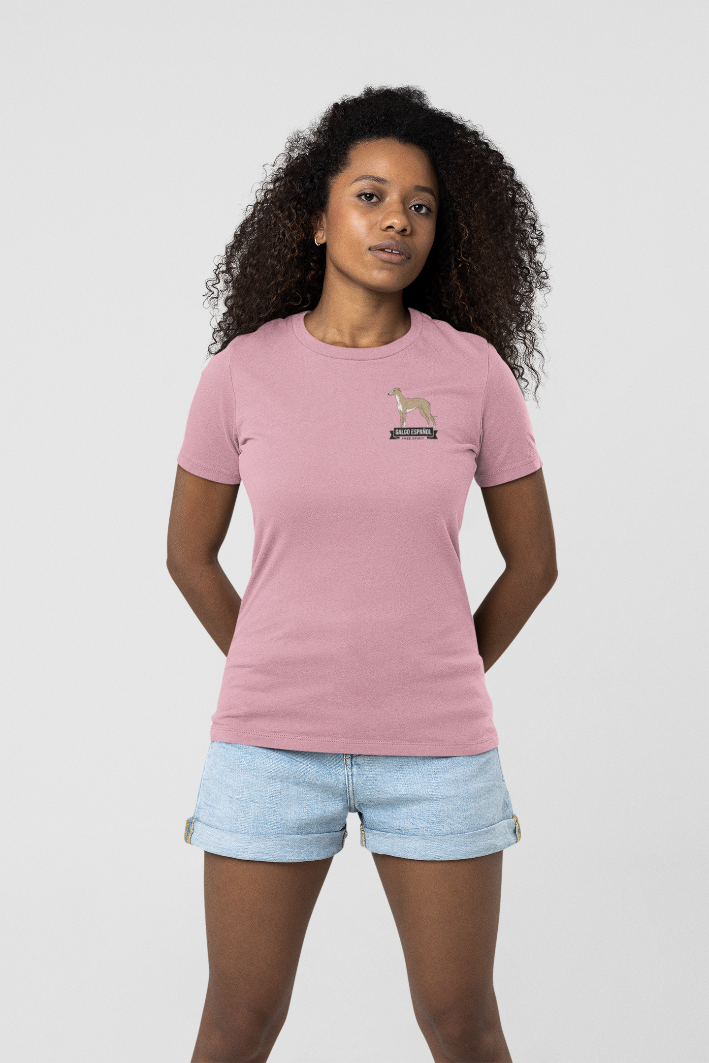 Galgo Espanol Free Spirit beidseitiger Druck -  Damen Muser Premium Organic Shirt SH