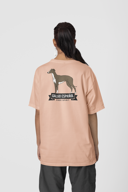Galgo Espanol Free Spirit beidseitiger Druck - Unisex Erwachsenen Bio Creator T-Shirt ST/ST SH  - Herren Premium Organic Shirt 2.0 ST/ST