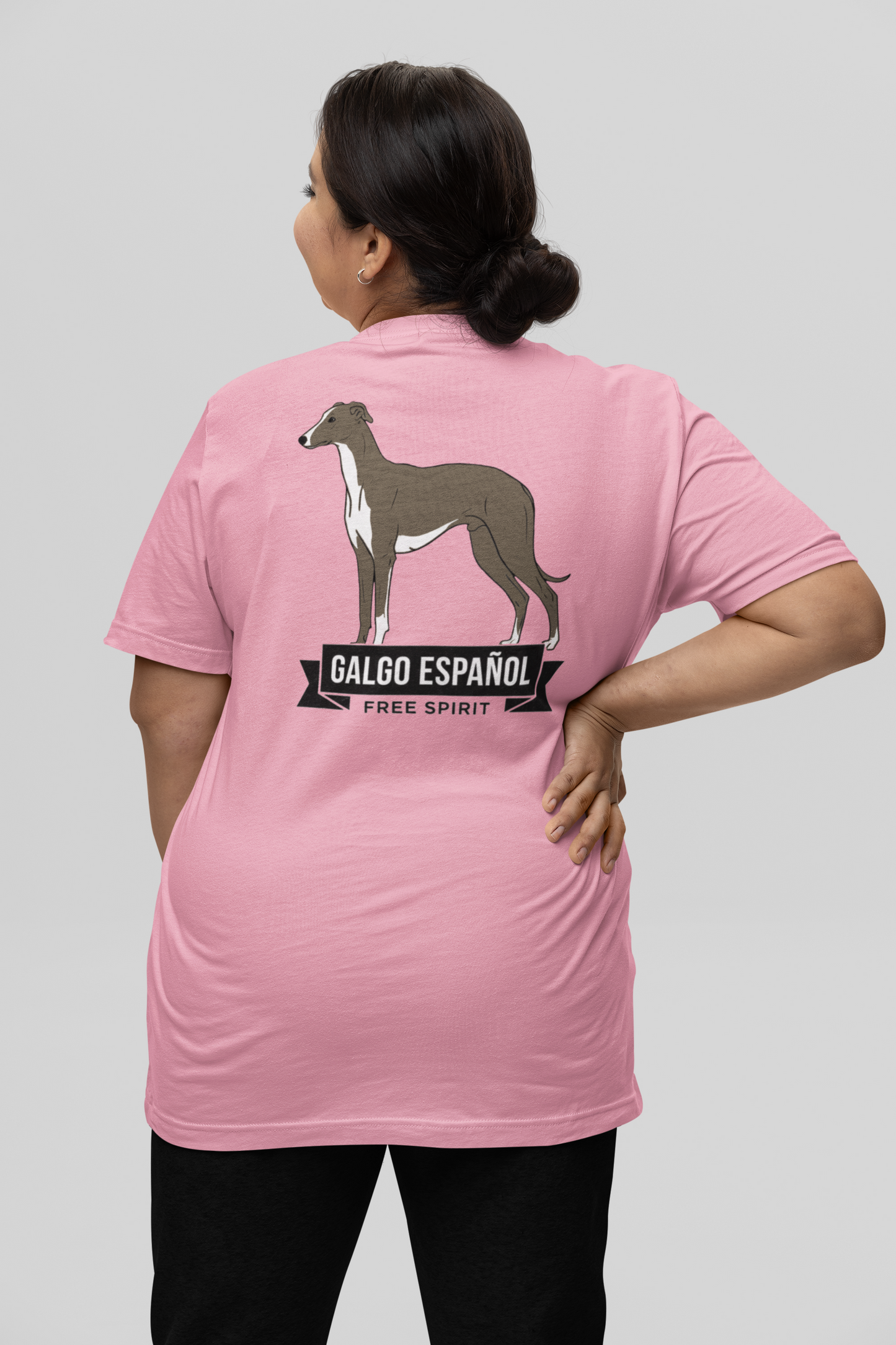 Galgo Espanol Free Spirit beidseitiger Druck - Unisex Erwachsenen Bio Creator T-Shirt ST/ST SH  - Herren Premium Organic Shirt 2.0 ST/ST
