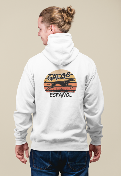 Galgo Espanol Sunset Run Beidseitiger Druck - Unisex Erwachsenen Bio Organic Cruiser Hoodie 2.0 ST/ST