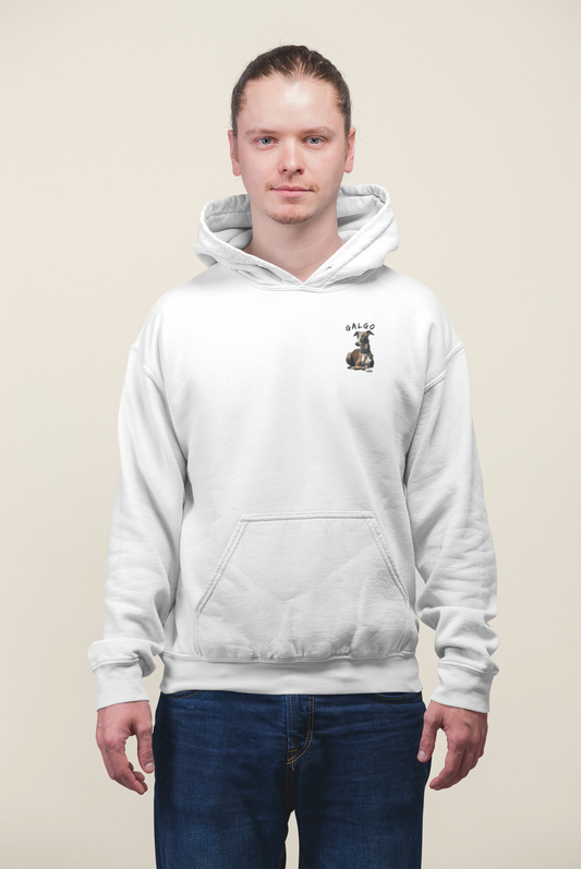 Galgo Espanol Sunset Run Beidseitiger Druck - Unisex Erwachsenen Bio Organic Cruiser Hoodie 2.0 ST/ST