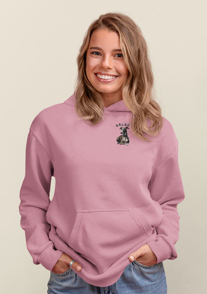 Galgo Espanol Sunset Run Beidseitiger Druck - Unisex Erwachsenen Bio Organic Cruiser Hoodie 2.0 ST/ST