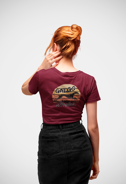 Galgo Espanol Sunset Run - Damen Muser Premium Organic Shirt SH