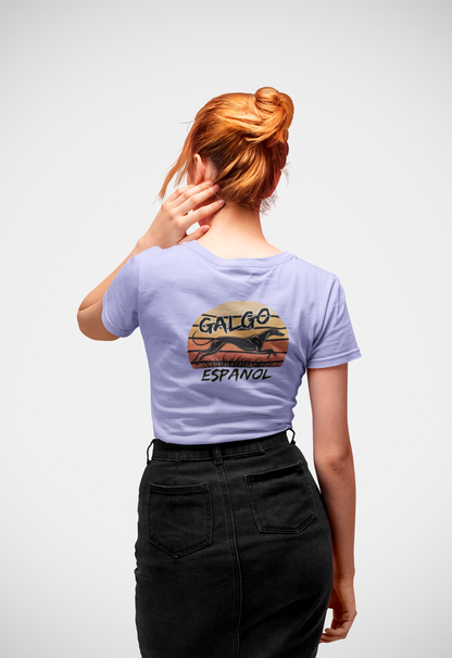 Galgo Espanol Sunset Run - Damen Muser Premium Organic Shirt SH