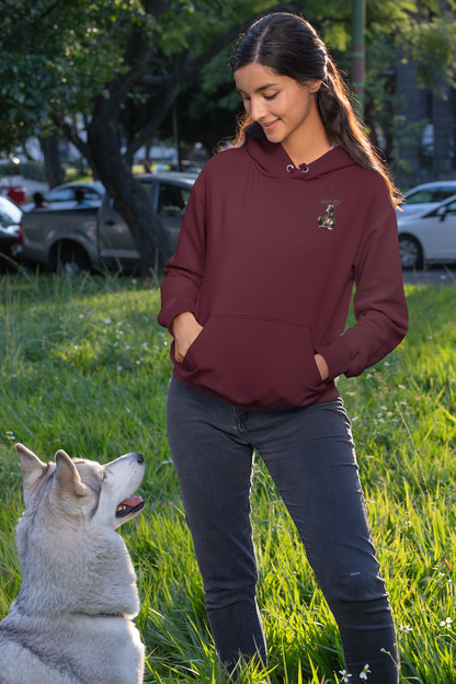 Galgo Espanol Sunset Run beidseitiger Druck - Damen Erwachsenen Hoodie JH SH