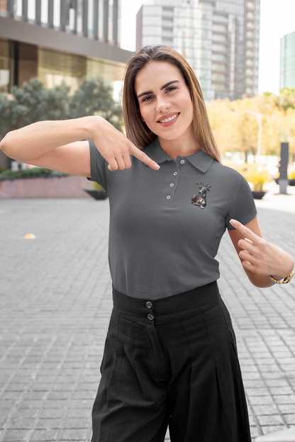 Galgo Espanol Sunset Run beidseitiger Druck - Damen Polo Shirt SH