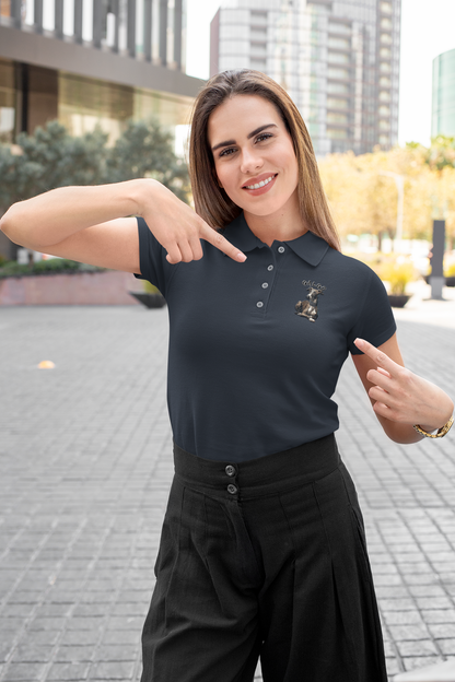 Galgo Espanol Sunset Run beidseitiger Druck - Damen Polo Shirt SH