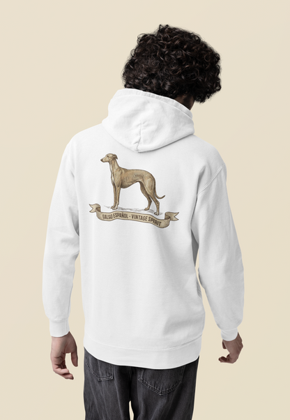 Galgo Espanol Vintage Spirit Rückseite- Unisex Erwachsenen Bio Organic Cruiser Hoodie 2.0 ST/ST SH
