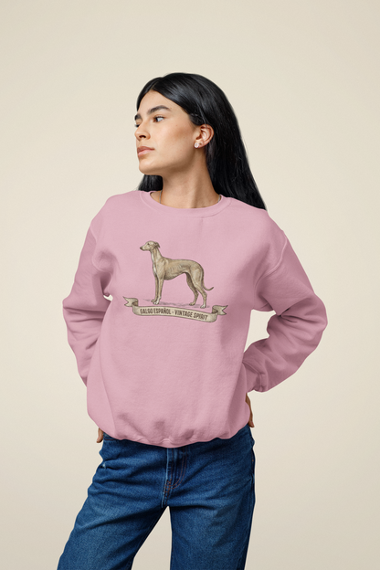 Galgo Espanol Vintage Spirit Front - Unisex Erwachsenen Bio Changer Sweatshirt ST/ST SH