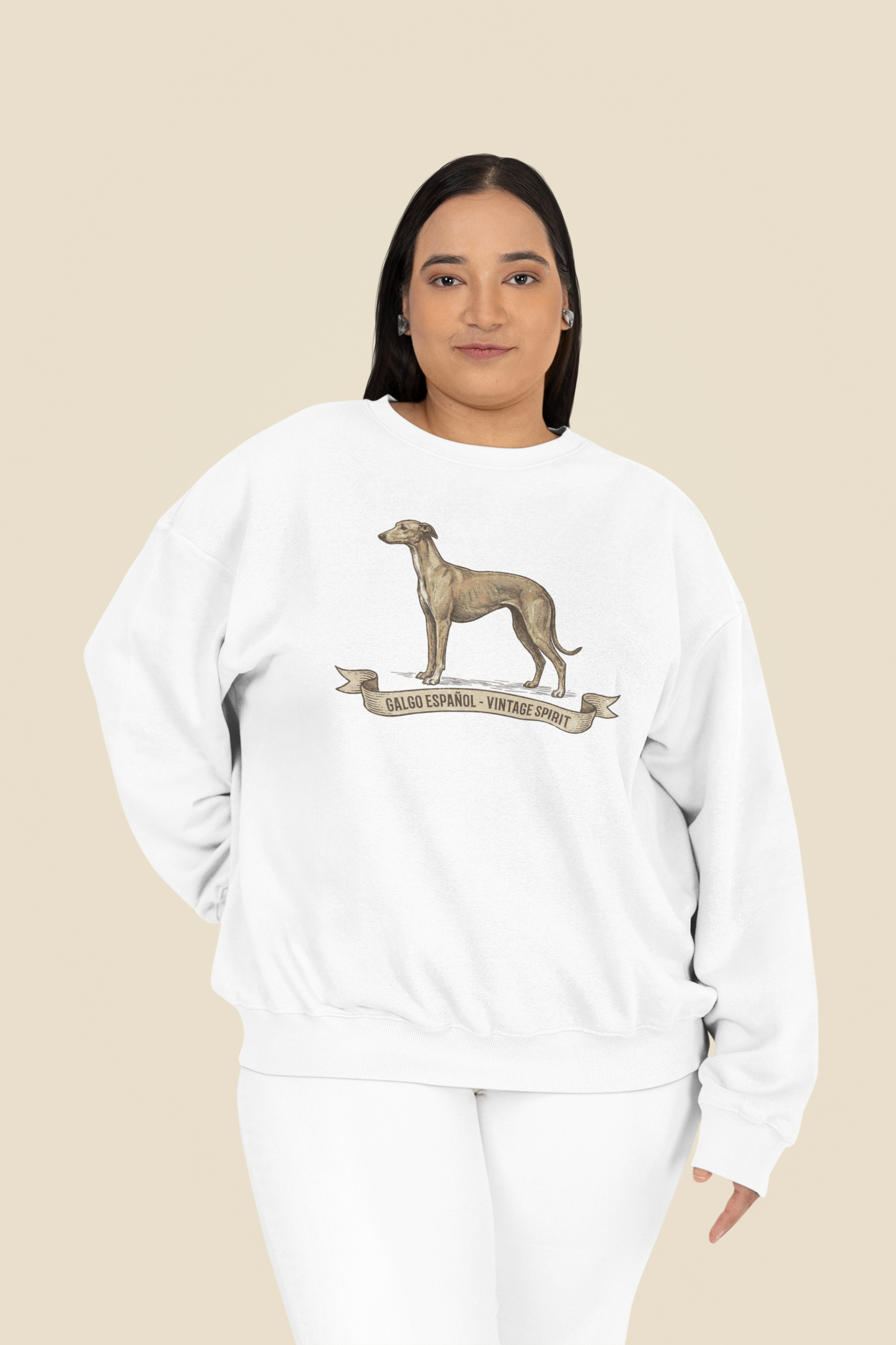 Galgo Espanol Vintage Spirit Front - Unisex Erwachsenen Bio Changer Sweatshirt ST/ST SH