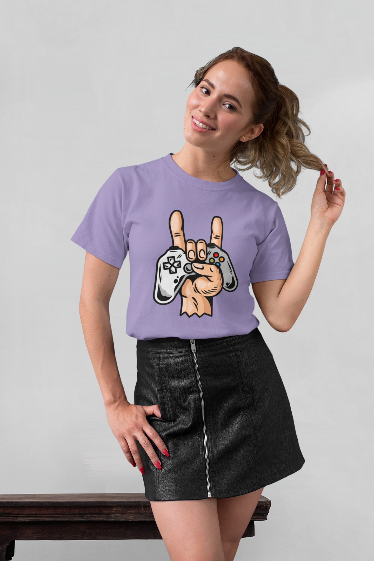 Game Controller Hand Front - Unisex Erwachsenen Bio Creator T-Shirt SH