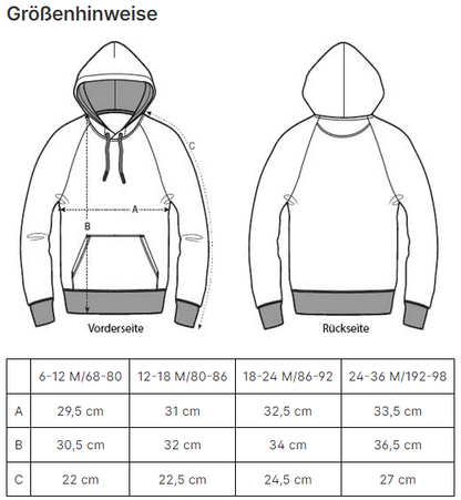 Cartoon Panda Gesicht - Baby Cruiser Hoodie Baby Kleinkinder Kapuzenpullover SK