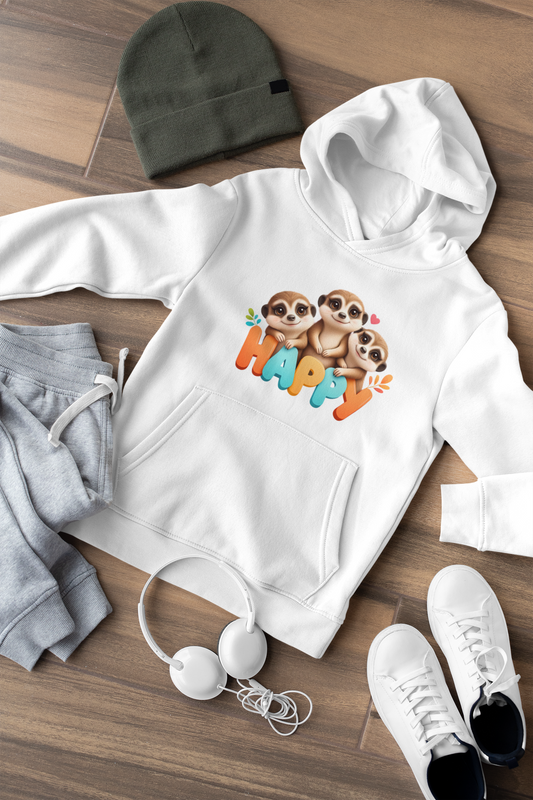 Happy Erdmännchen Kinder Hoodie Pullover Bio Baumwolle Hochwertig Langlebig - Mini Cruiser Hoodie 2.0 STST SH