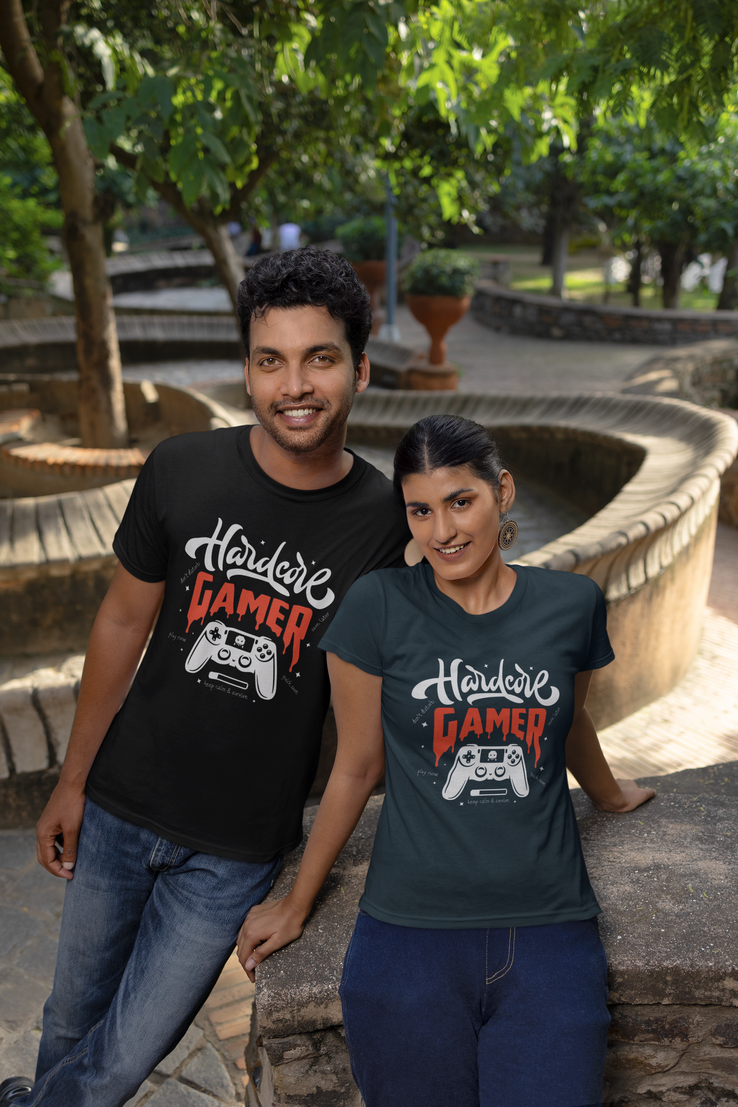 Hardcore Gamer Front - Unisex Erwachsenen Bio Baumwolle Kurzarm Shirt Creator T-Shirt 2.0 ST/ST SH