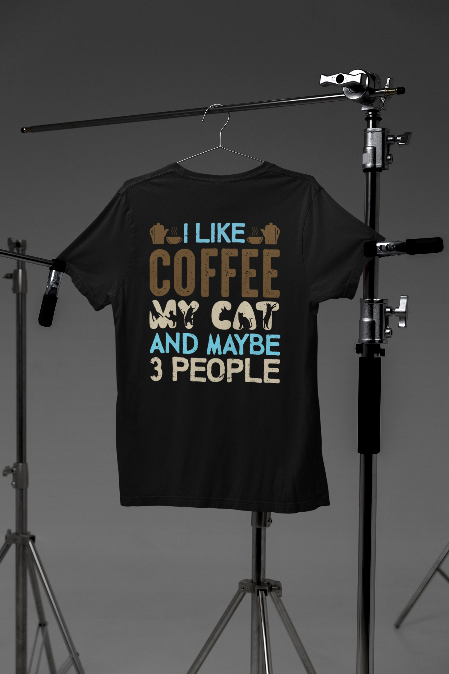 I like coffee, maybe cat and maybe 3 people Creator T-Shirt