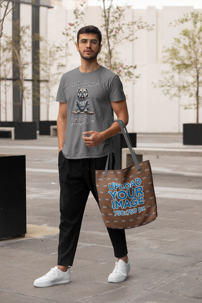 Ich habe keine schlechte Laune! das ist mein Denkergesicht Hund Front- Unisex Erwachsenen Bio Baumwolle Kurzarm Shirt Creator T-Shirt 2.0 ST/ST SH