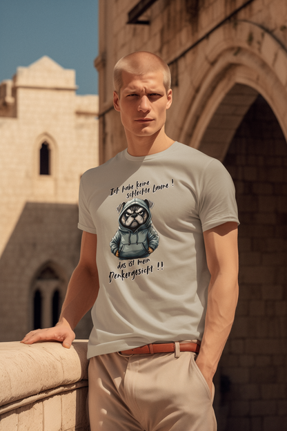 I'm not in a bad mood! That's my thinking face!! Dog - Unisex Adult Organic Cotton Short Sleeve Shirt Creator T-Shirt 2.0 ST/St SH