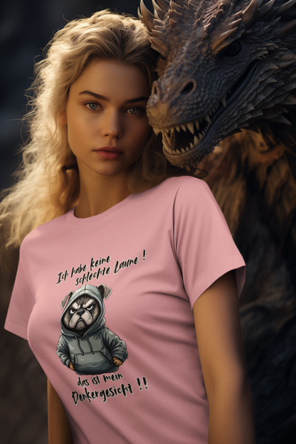 I'm not in a bad mood! That's my thinking face!! Dog - Unisex Adult Organic Cotton Short Sleeve Shirt Creator T-Shirt 2.0 ST/St SH