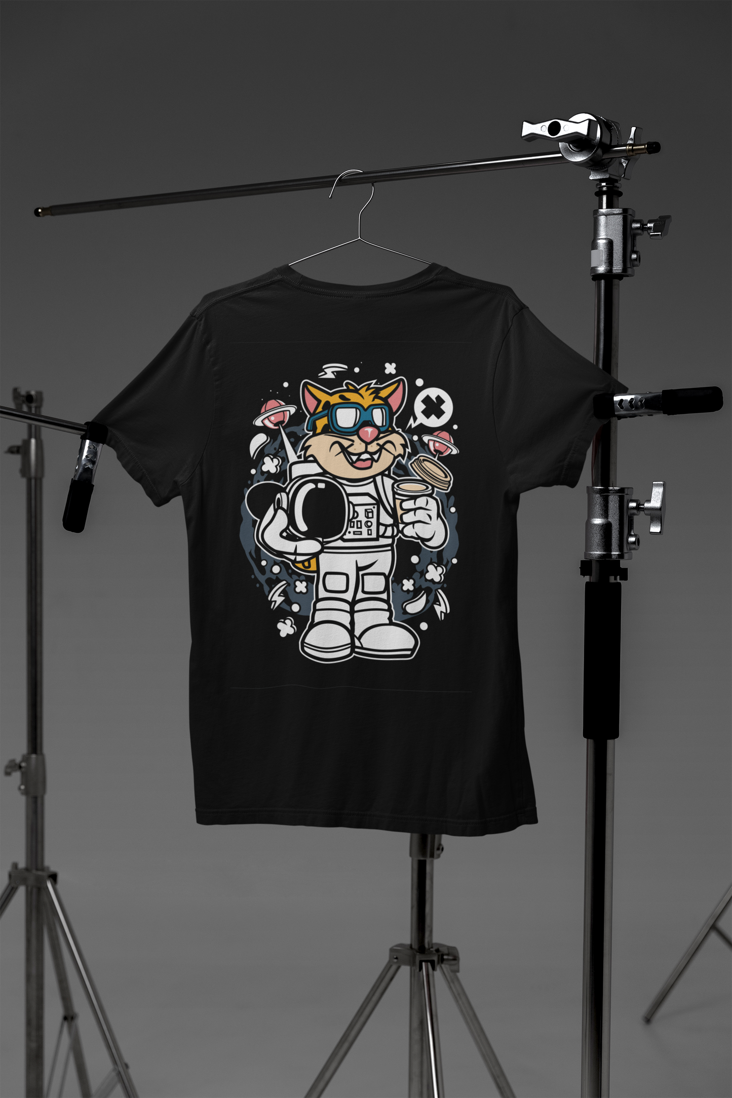 Cartoon Leopard Astronaut Creator T-Shirt SK