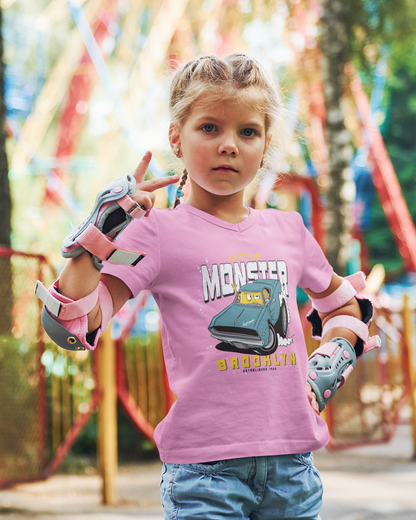 Camiseta infantil de Monstercar con diseño de pequeño monstruo de dibujos animados SK