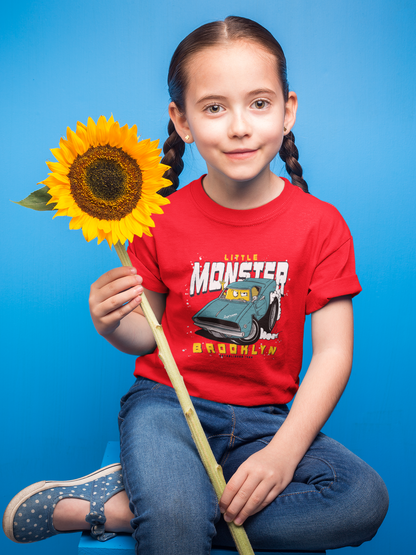Camiseta infantil de Monstercar con diseño de pequeño monstruo de dibujos animados SK