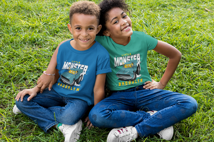 Camiseta infantil de Monstercar con diseño de pequeño monstruo de dibujos animados SK