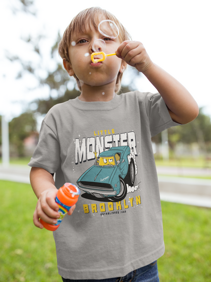 Camiseta infantil de Monstercar con diseño de pequeño monstruo de dibujos animados SK