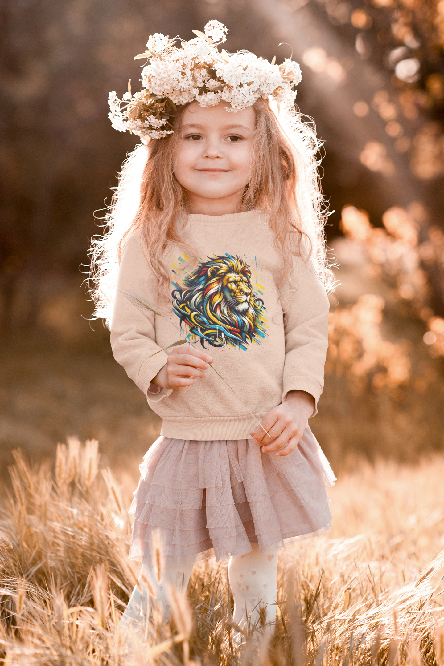 Löwe Art Style - Mini Changer Sweatshirt 2.0 ST/ST SH Kinder Pullover