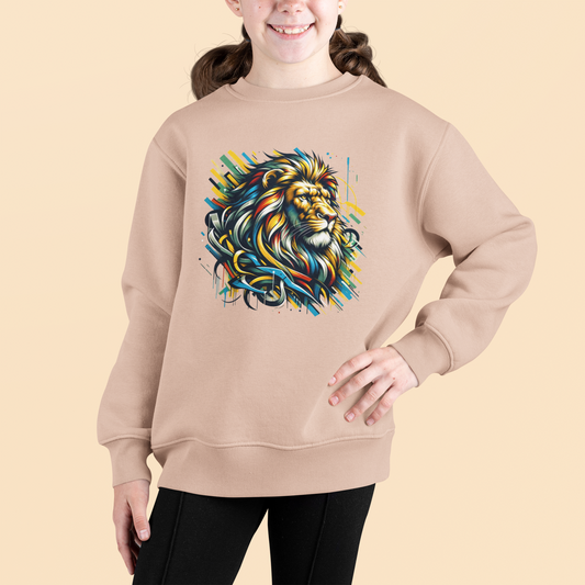 Löwe Art Style - Mini Changer Sweatshirt 2.0 ST/ST SH Kinder Pullover